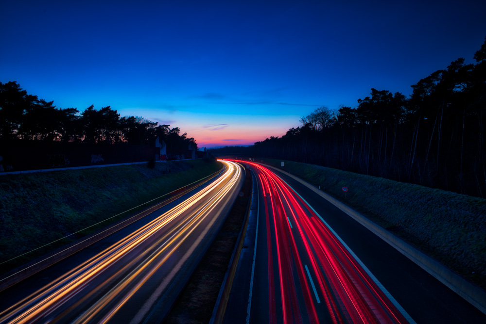 Highway A33 - Autobahn A33 at Bielefeld-Brackwede