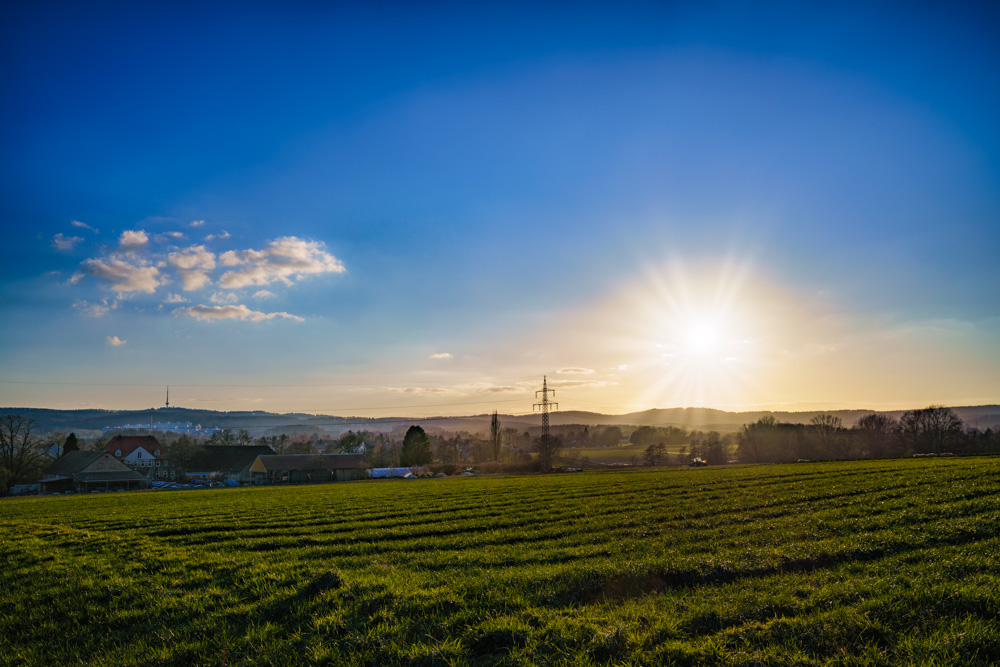 Sunset in Bielefeld-Theesen