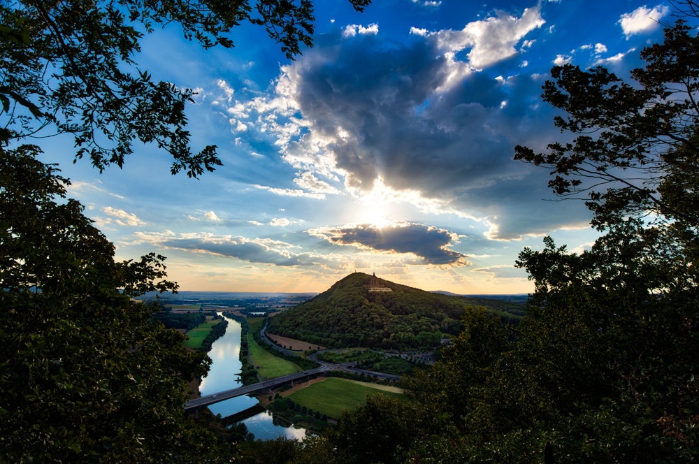 Porta Westfalica ant the River Weser