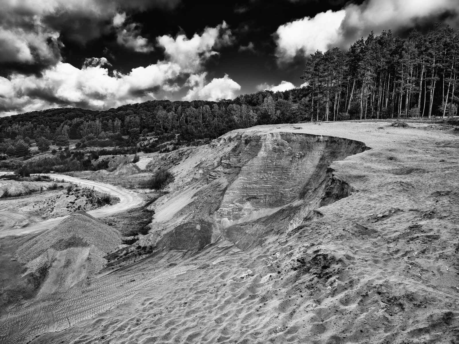 Sand pit at ' Wistinghauser Senne' in September 2020 (Oerlinghausen, Germany).