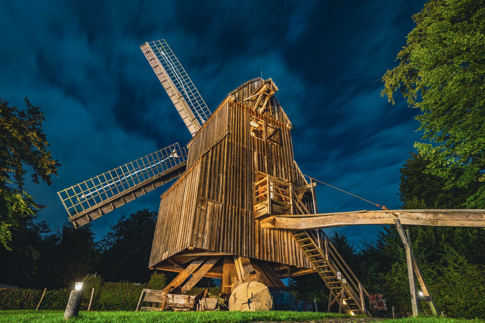 Nachtansichten on September 18, 2021 (Night Views) at the Farmhouse Museum (Bielefeld, Germany).