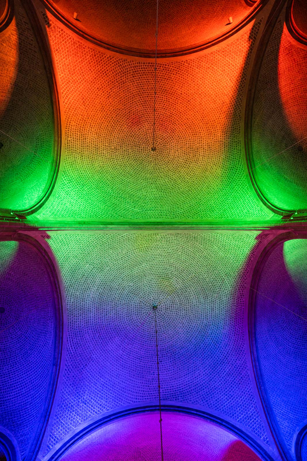 Nachtansichten on September 18, 2021 (Night Views) in the 'Altstädter Nikolaikirche' (Bielefeld, Germany).