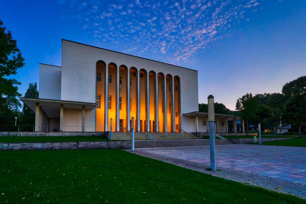 Sunset at the Rudolf-Oetker-Halle