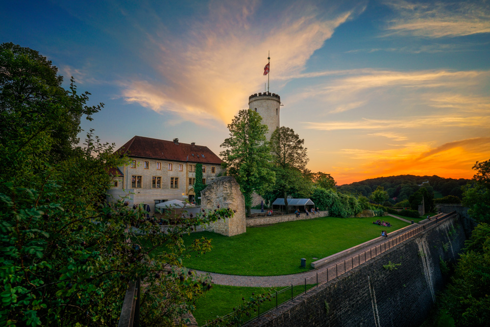 Summer sunset at Sparrenburg Castle