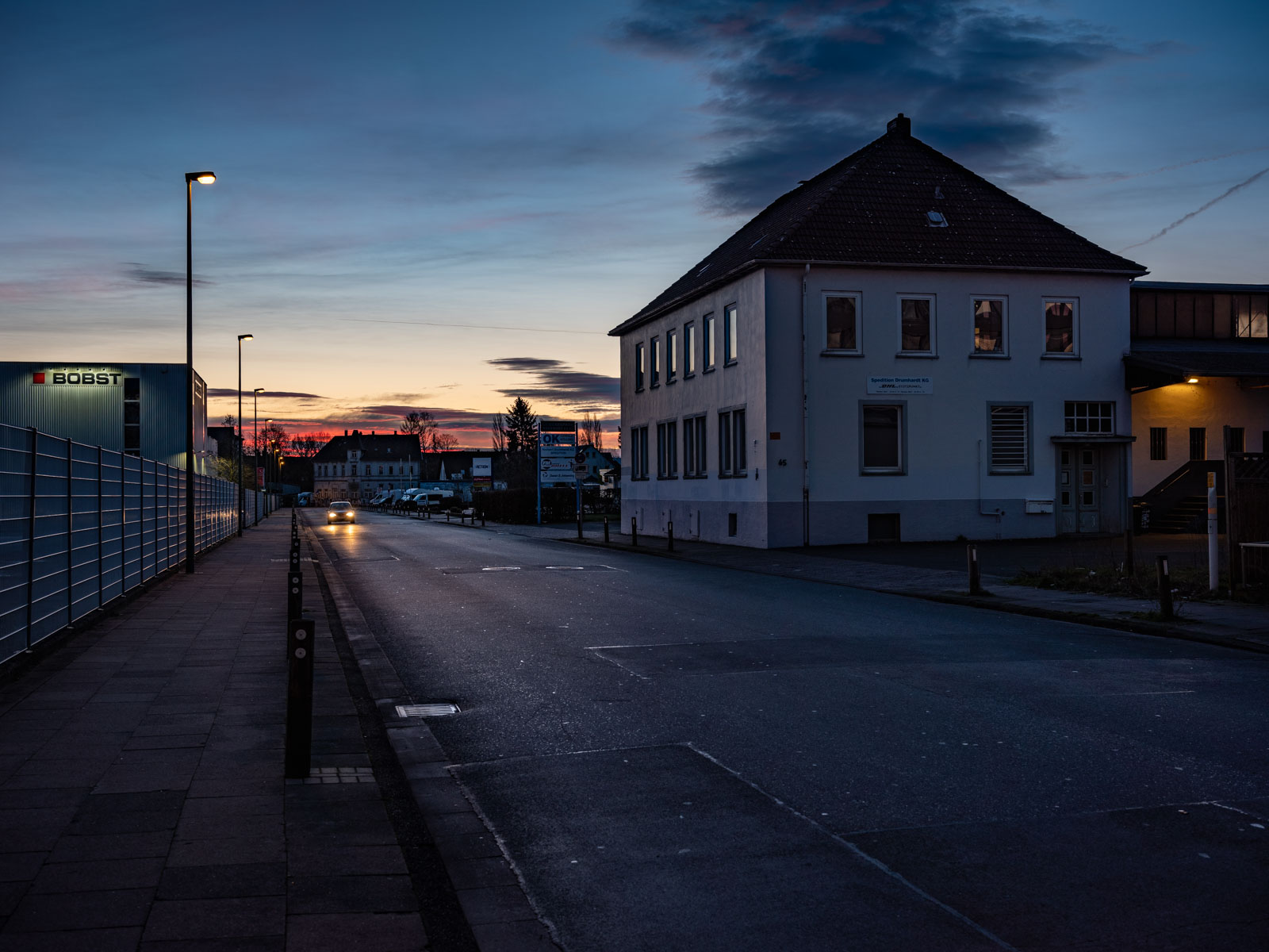 Dawn on a Saturday morning at 'Hakenort' (Bielefeld, Germany).