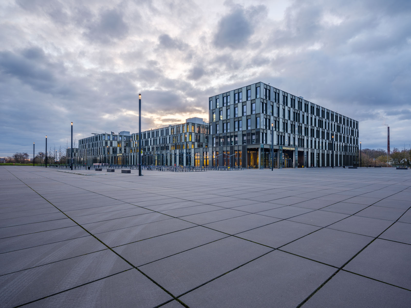 University of Applied Sciences Bielefeld on a March morning.