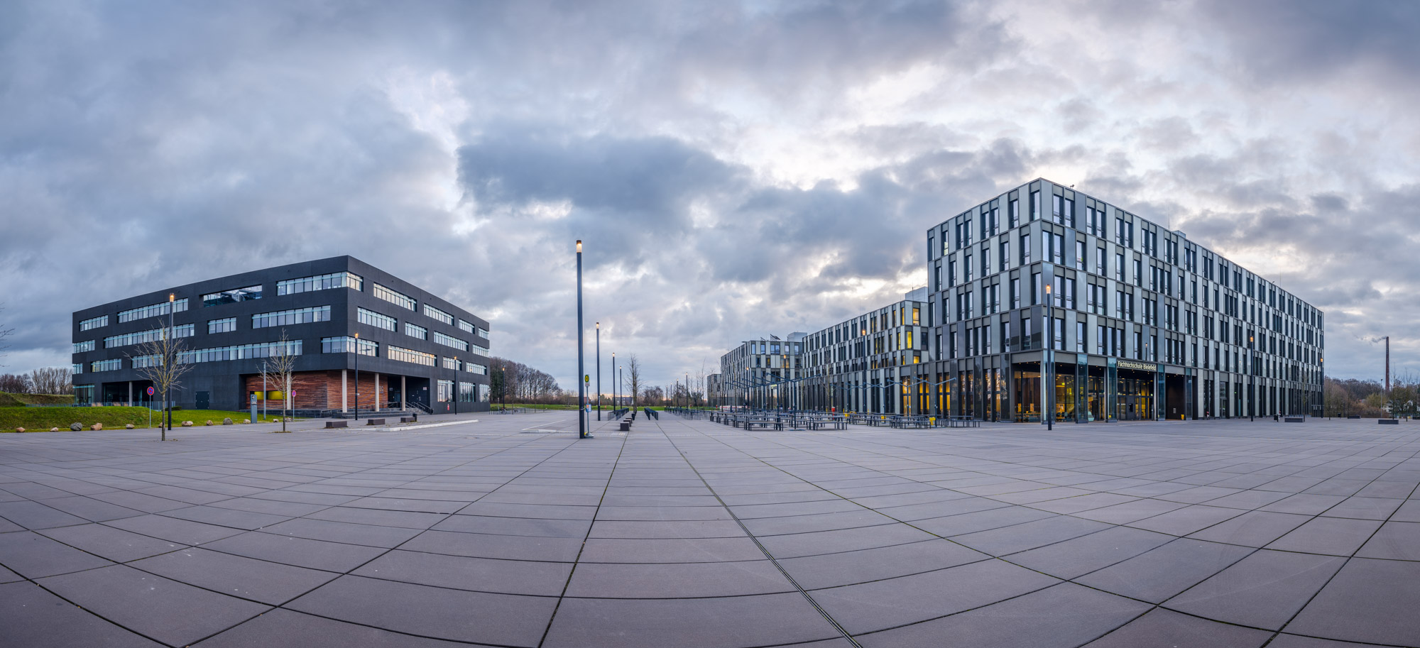 University of Applied Sciences Bielefeld on a March morning.