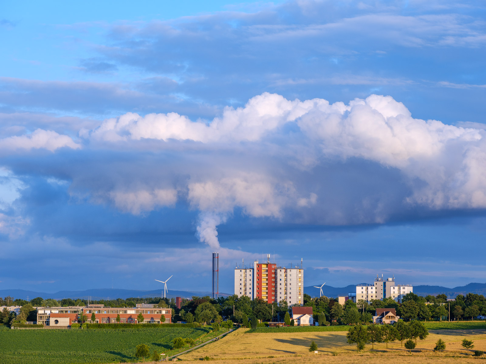 Clouds over 'Baumheide' in July 2020 (Bielefeld, Germany).