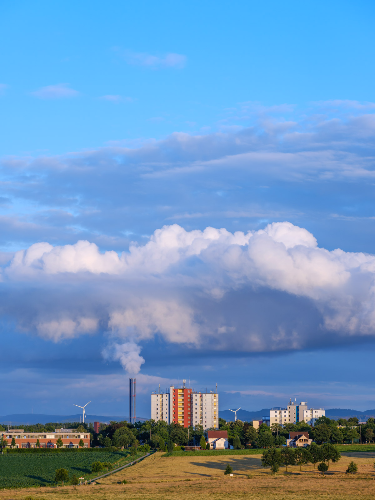 Clouds over 'Baumheide' in July 2020 (Bielefeld, Germany).