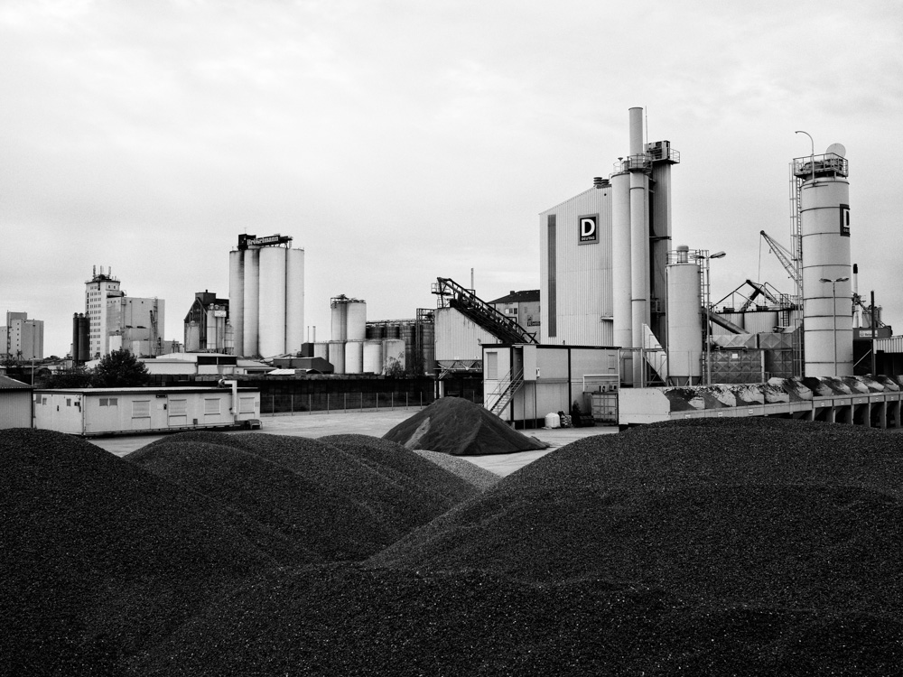 industrial architecture from the harbor area in hamm