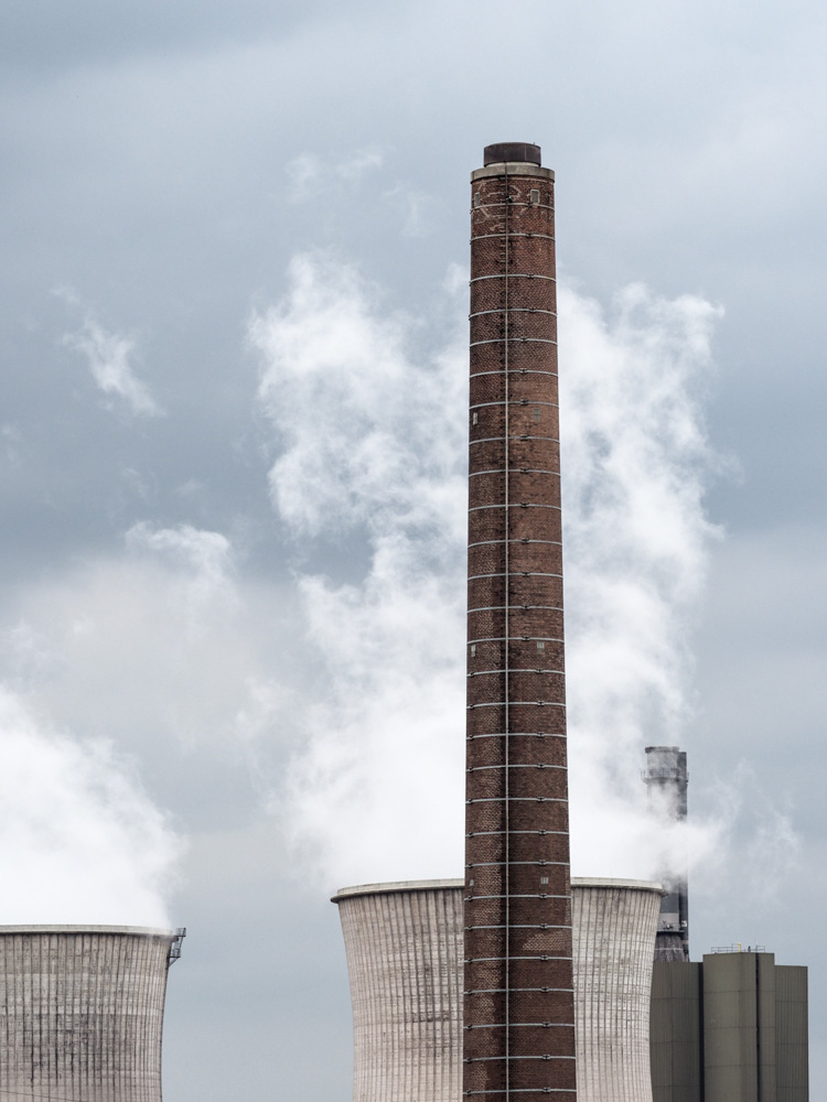 Steam - power station at Krupp Mannesmann steelworks.